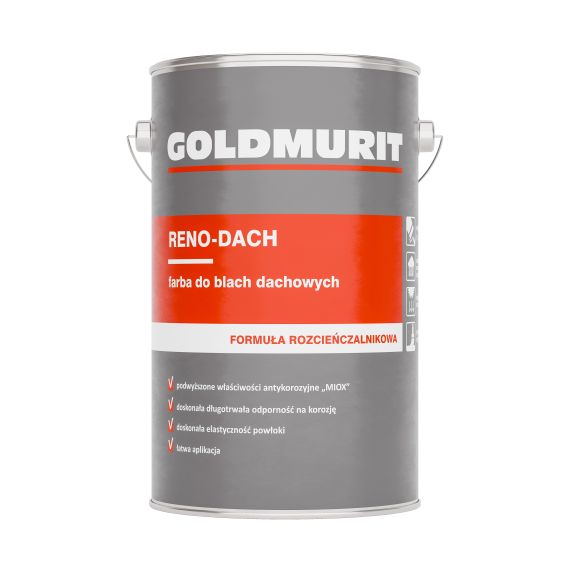 Farba Reno Dach Czarny RAL 9005 5L Goldmurit