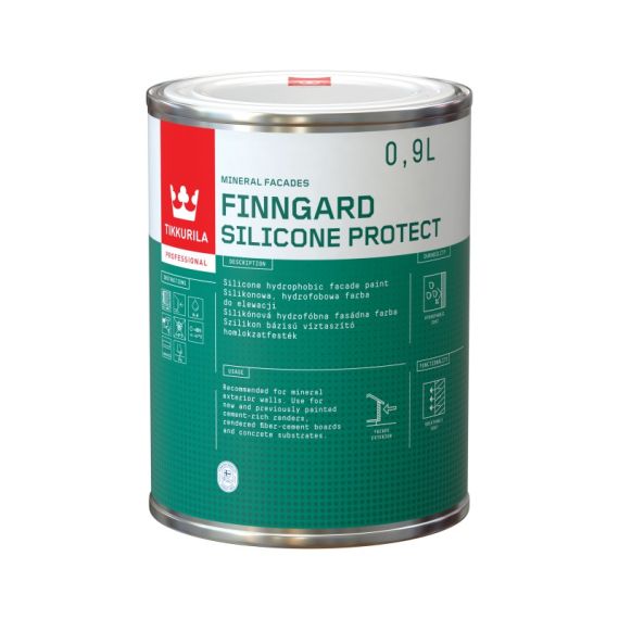 Farba Silikonowa Do Elewacji Finngard Silicone Protect AP 0,9L Tikkurila