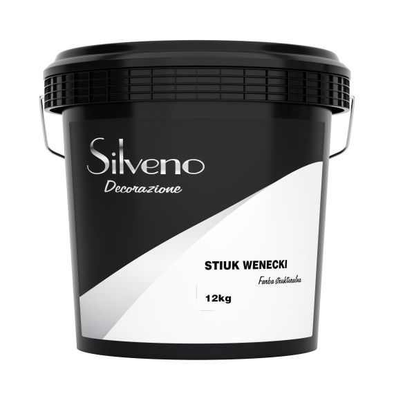 Farba Strukturalna Stiuk Wenecki Baza Biała 12 kg Silveno
