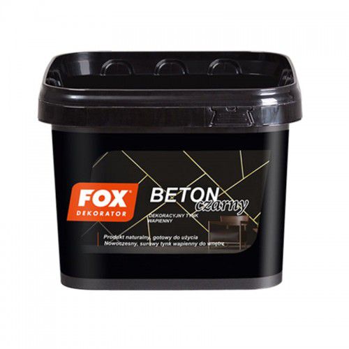 Tynk Dekoracyjny Beton Czarny 14 kg Fox