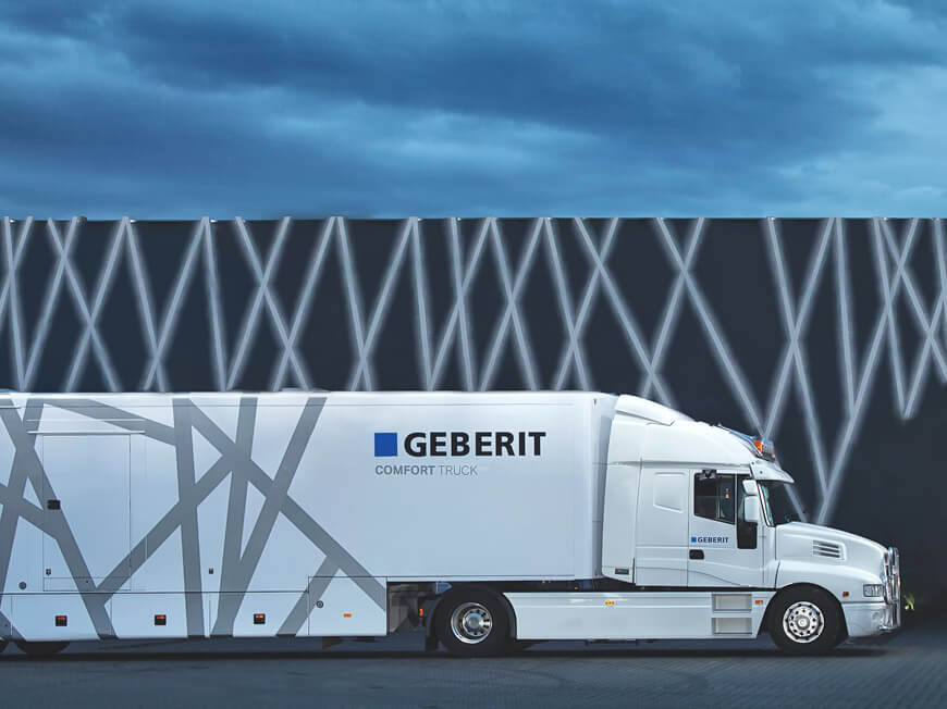 Geberit Comfort Truck w salonie HOFF Geberit Comfort Truck w salonie HOFF