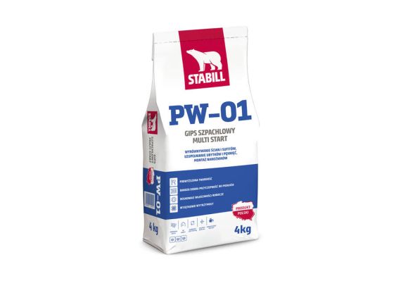 Gips Szpachlowy Start PW-01 4 Kg Stabill