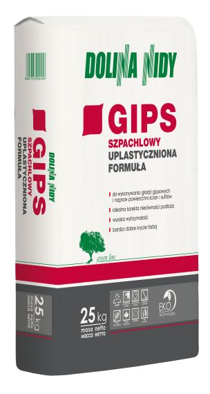 Gips Szpachlowy Uplastyczniona Formuła 25Kg Dolina Nidy