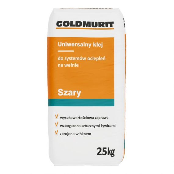 Uniwersalny Klej Do Systemów Ociepleń Na Wełnie Szary 25kg Goldmurit Uniwersalny Klej Do Systemów Ociepleń Na Wełnie Szary 25kg Goldmurit