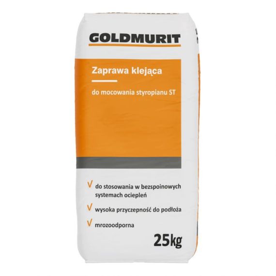 Zaprawa Klejąca Do Mocowania Styropianu ST 25kg Goldmurit Zaprawa Klejąca Do Mocowania Styropianu ST 25kg Goldmurit