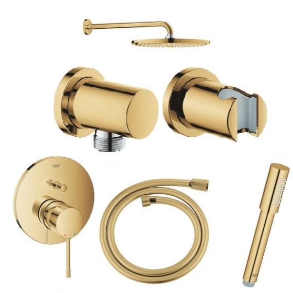 Zestaw Prysznicowy 6w1 Essence Cool Sunrise 24058GL1+26066GL0+27057GL0+27074GL0+28362GL0+26465GL0 Grohe