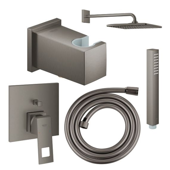 Zestaw Prysznicowy 5w1 Eurocube Brushed Hard Graphite Grohe