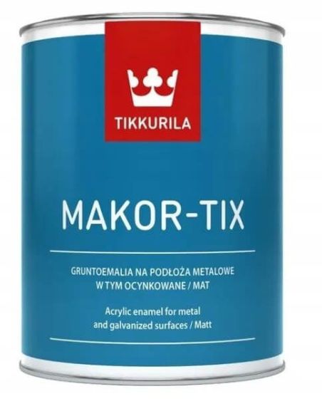 Gruntoemalia Akrylowa Makor-Tix Czerwony Tlenowy 3L Tikkurila