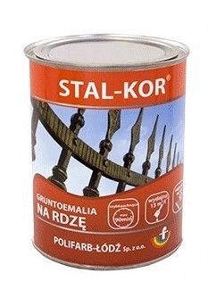 Gruntoemalia Na Rdzę Stal-Kor Popielata Jasna Ral 7035 0,8 L Polifarb Łódź