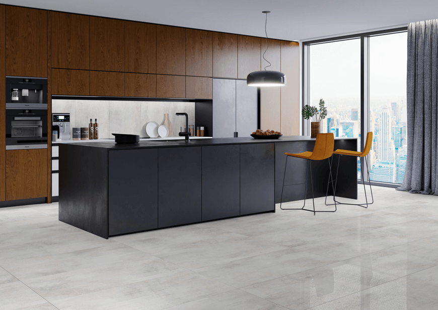 Hera Soft Grey płytki imitujące beton ceramica Limone