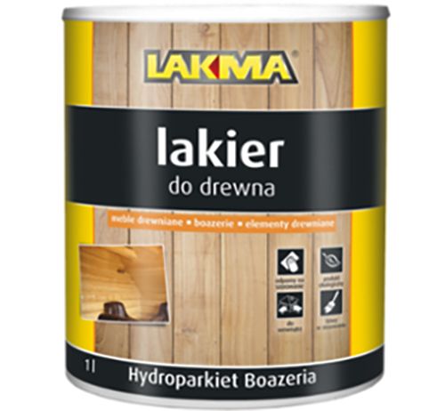 Lakier Hydroparkiet Półmat 1L Lakma