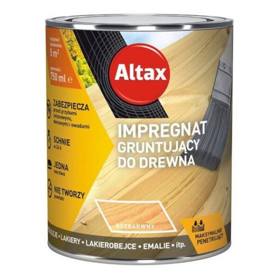 Impregnat Gruntujący Bezbarwny 0,75L Altax