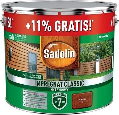 Impregnat Classic Hybrydowy Promo Mahoń 10L Sadolin