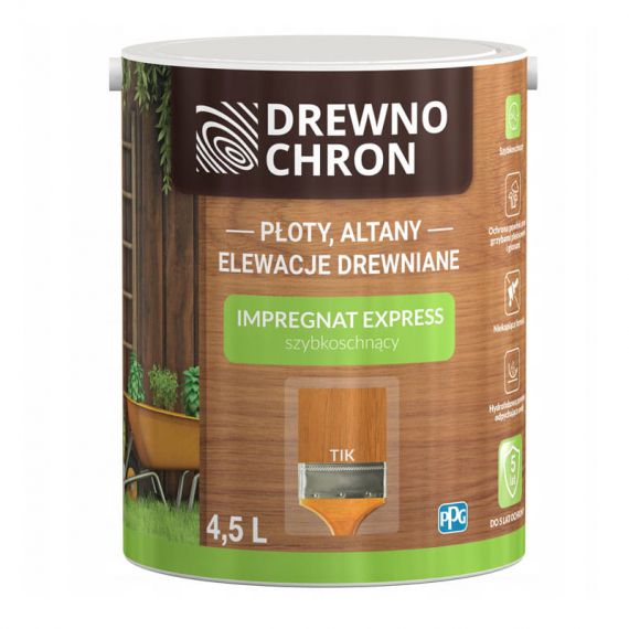 Impregnat Express Ogród Tik 4.5L Drewnochron