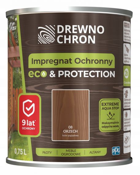 Impregnat Ochronny Eco&Protection Orzech 0.75L Drewnochron