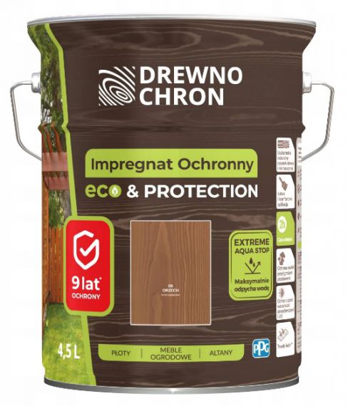 Impregnat Ochronny Eco&Protection Orzech 4.5L Drewnochron