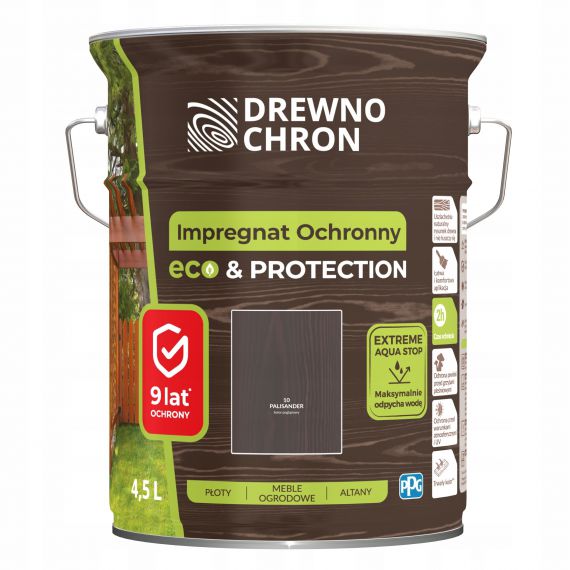 Impregnat Ochronny Eco&Protection Palisander 4.5L Drewnochron