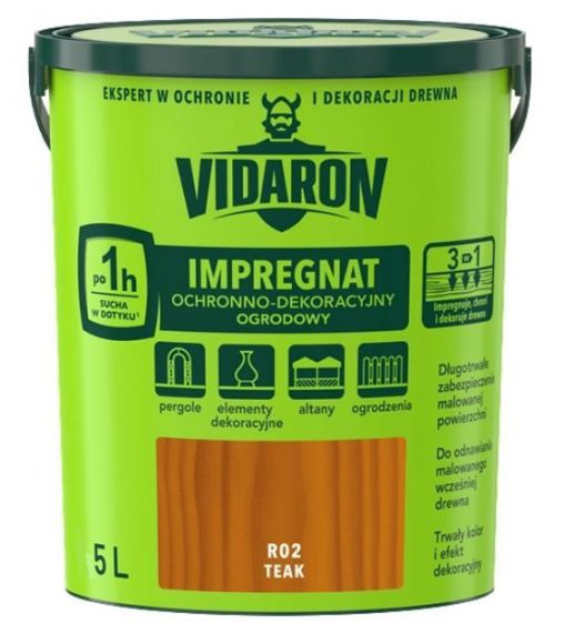 Impregnat Ogrodowy Teak R02 5 L Vidaron