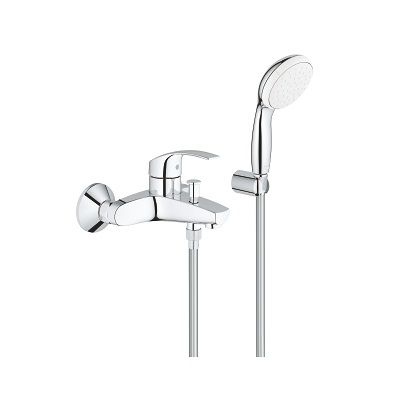 Jednouchwytowa Bateria Wannowa Z Zestawem Prysznicowym Eurosmart 3330220A Grohe