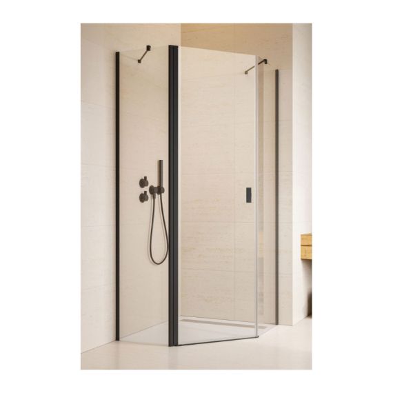 Kabina SymetrycznaNes PTJ Czarne 80x80 Lewe 10052000-54-01L+10052500-54-01 Radaway
