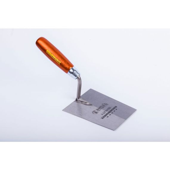 Kielnia Trapezowa Szeroka Ze Stali Sprężystej 180 mm Uchwyt Drewno Goldmurit Kielnia Trapezowa Szeroka Ze Stali Sprężystej 180 mm Uchwyt Drewno Goldmurit