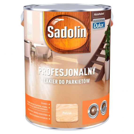 Lakier Profesjonalny Do Parkietów Połysk 5L Sadolin