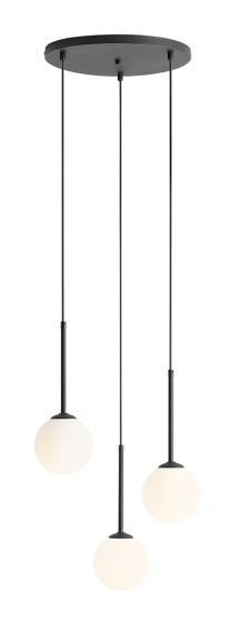 Lampa Wisząca Bosso 3 Ring Black 1087E1_R Aldex