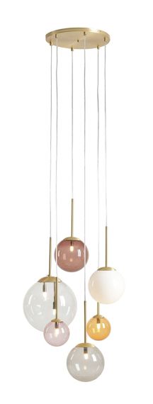 Lampa Wisząca Bosso 6 Ring Multicolour 1119K40_R Aldex