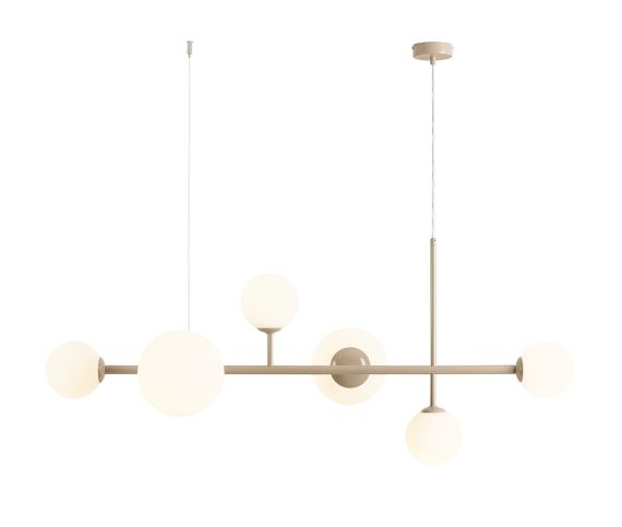 Lampa Wisząca Dione 6 Beige 1092K17 Aldex