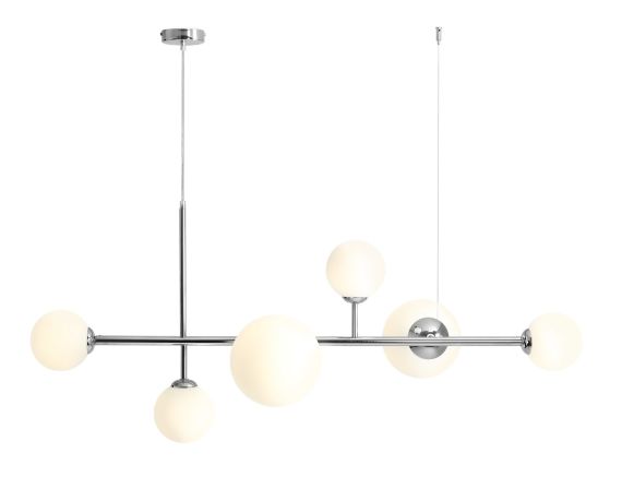 Lampa Wisząca Dione 6 Chrome 1092K4 Aldex