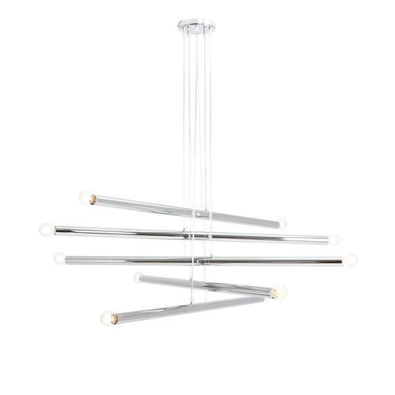 Lampa Wisząca Tubo 10 Chrome 1072M4 Aldex