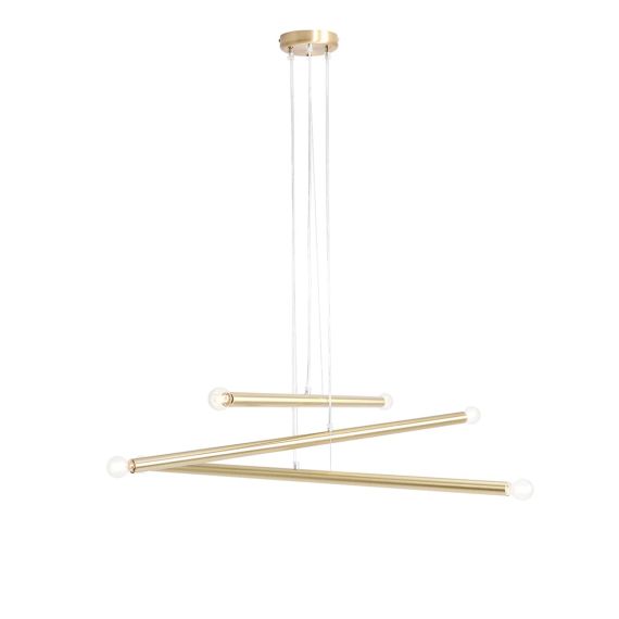 Lampa Wisząca Tubo 6 Brass 1072K40 Aldex