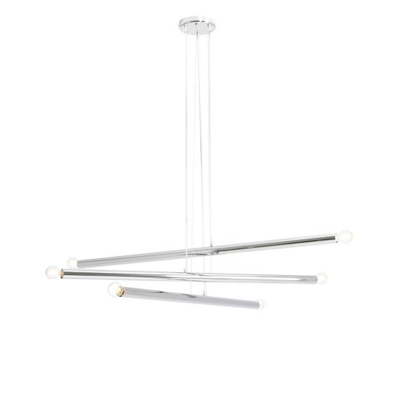 Lampa Wisząca Tubo 6 Chrome 1072K4 Aldex