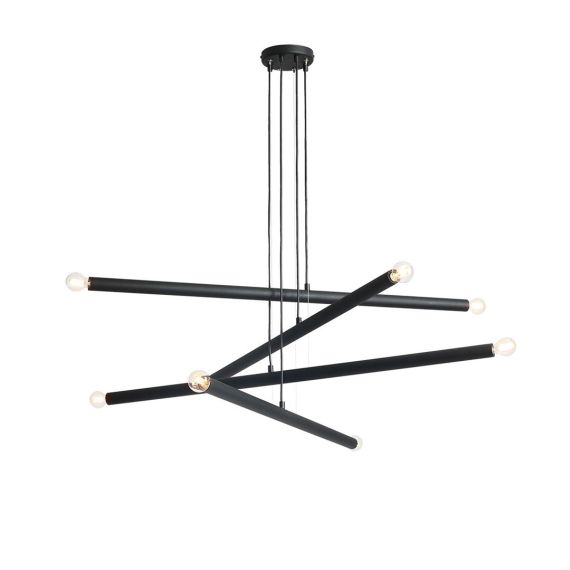 Lampa Wisząca Tubo 8 Black 1072P1 Aldex