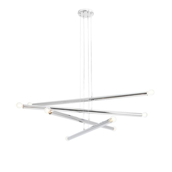 Lampa Wisząca Tubo 8 Chrome 1072P4 Aldex