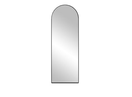 Lustro Libra Portal Led Czarny Mat 500x1000 mm EMPORIA-LIBRA-500-1000-MB-LED Emporia