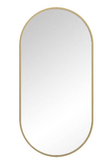 Lustro LED Owalne Virgo 50x100 Gold Emporia Lustro LED Owalne Virgo 50x100 Gold Emporia