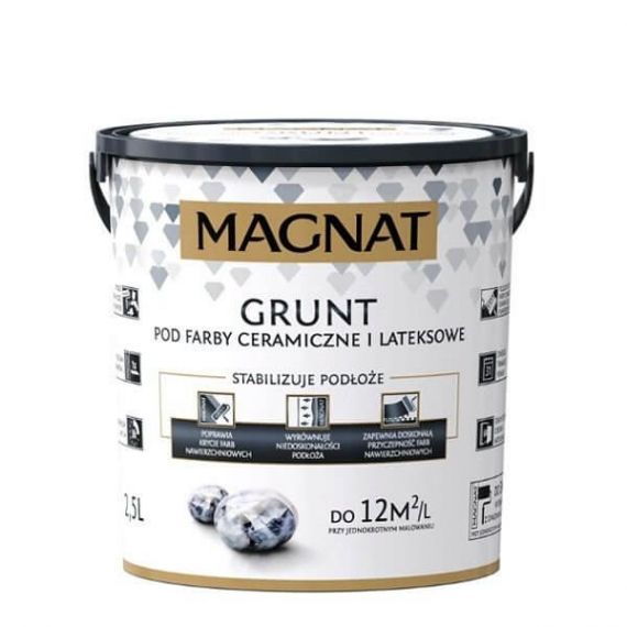 Grunt Pod Farby Ceramiczne i Lateksowe Magnat 2,5L