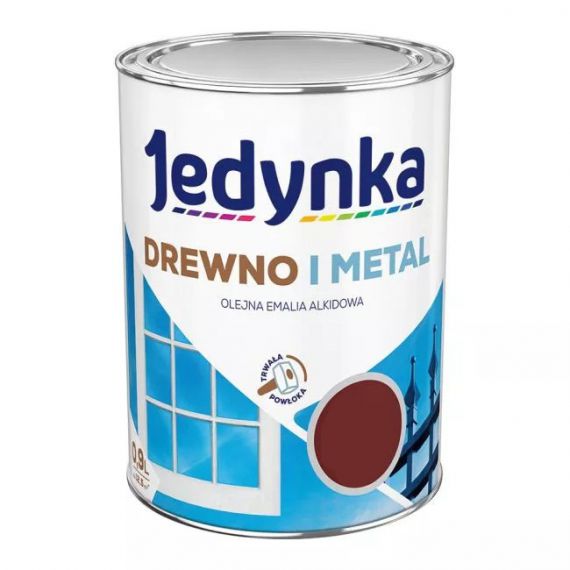 Farba Drewno I Metal Mahoń 0,9L Jedynka