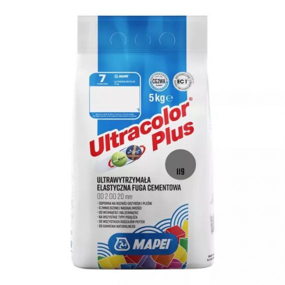 Fuga Elastyczna Ultracolor Plus 119 Londyński Szary 5 kg Mapei