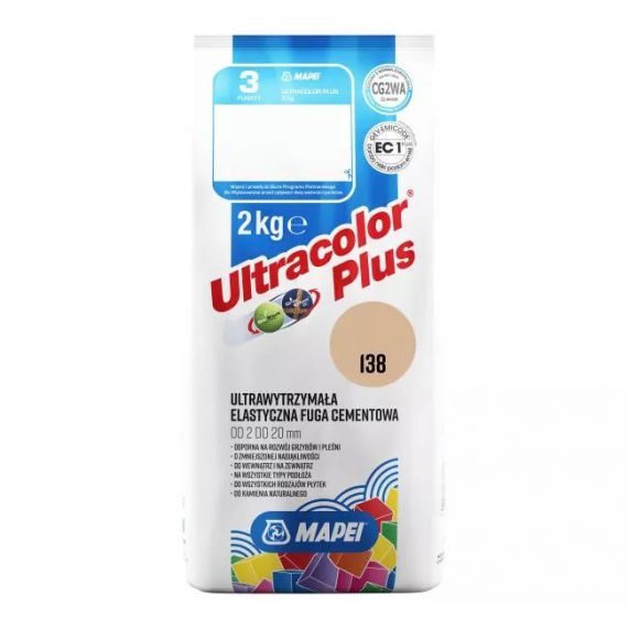 Fuga Elastyczna Ultracolor Plus 138 Migdałowy 2 kg Mapei
