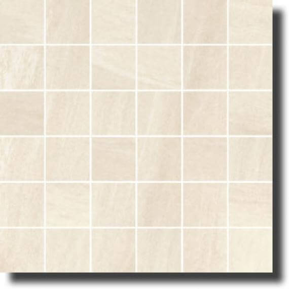 Masto BIANCO Mozaika cięta - kostka 4,8x4,8 / Półpoler 29,8x29,8 Biały