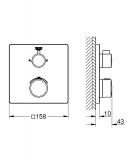 Bateria Prysznicowa Grohtherm Podtynkowa Termostatyczna Chrom 24079000 Grohe