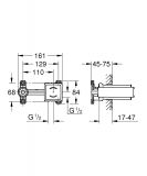 Element Do Zabudowy Podtynkowej Jednouchwytowy DN 15 23200002 Grohe