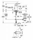 Bateria Umywalkowa, Rozmiar S Eurosmart Cosmopolitan 3282500E Grohe