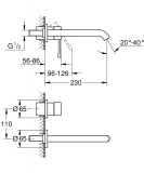 Bateria Umywalkowa Podtynkowa Essence Hard Graphite 19967A01 Grohe