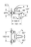 Bateria Wannowa Jednouchwytowa Eurosmart Grohe