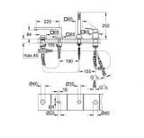 Bateria Wannowa Eurocube 4-0TW 19897001 GROHE