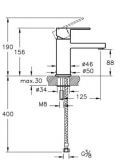 Bateria Umywalkowa Flo S A41936EXP VITRA