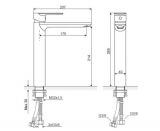 Bateria Umywalkowa Glad Wysoka ARAC.1102CR EXCELLENT